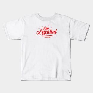 Eseential worker red Kids T-Shirt